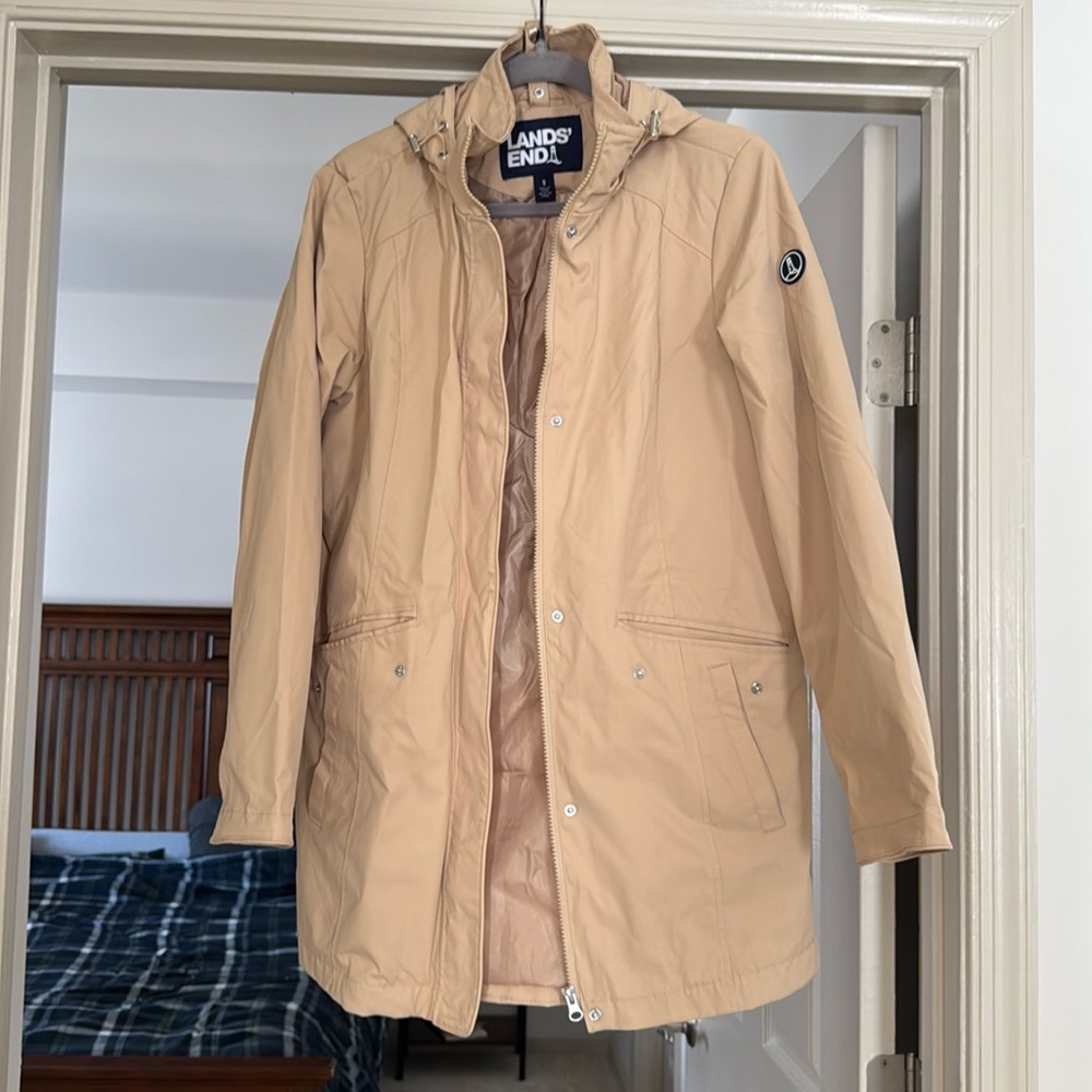 Lands end rain coat